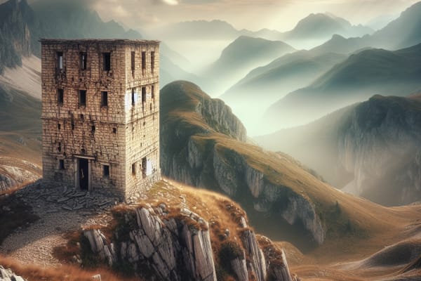 Une mystérieuse tour isolée dans les montagnes albanaises intrigue les historiens