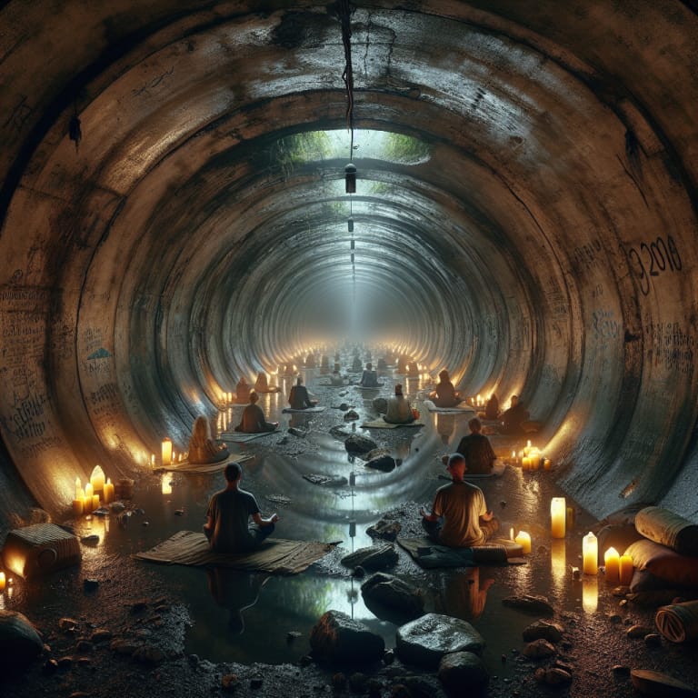 Un ancien tunnel militaire sous Sarajevo devenu lieu de méditation clandestin