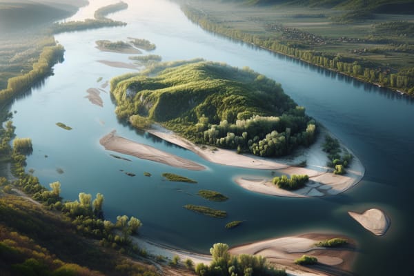 Cette île fluviale en Serbie change de forme chaque année