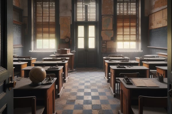 Ils découvrent une pièce cachée dans une école abandonnée… intacte depuis les années 50