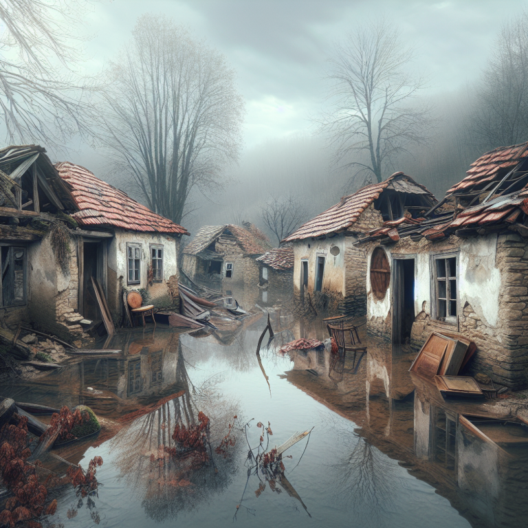 Un village serbe enterré sous terre refait surface après une inondation