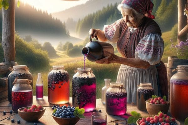 Les boissons traditionnelles slovaques fermentées à base de fruits des bois