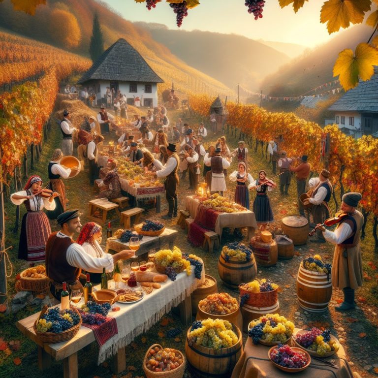 Les spécialités des vendanges et fêtes viticoles locales en Roumanie Les spécialités des vendanges et fêtes viticoles locales en Roumanie