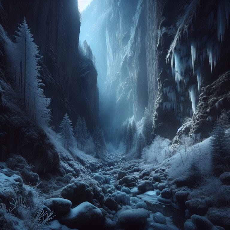 Cette vallée glacée en Bulgarie ne voit jamais le soleil