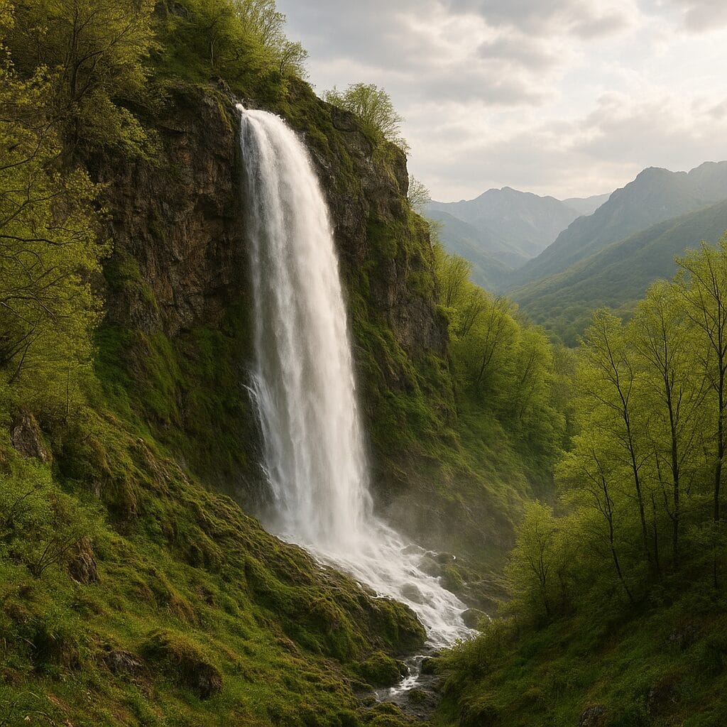 Cette cascade éphémère au Kosovo n’apparaît que deux fois par an Cette cascade éphémère au Kosovo n’apparaît que deux fois par an