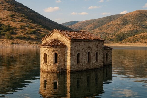 Cette église enfouie sous l’eau ressurgit chaque été en Bulgarie