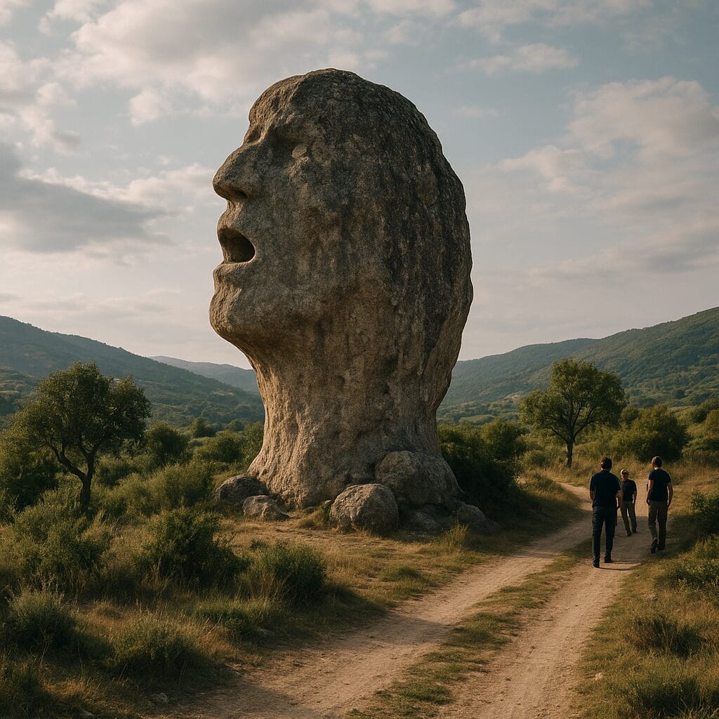Ce rocher chantant près de Tirana intrigue les visiteurs depuis des siècles Ce rocher chantant près de Tirana intrigue les visiteurs depuis des siècles