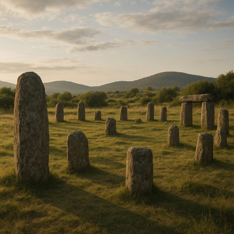 Ce champ de pierres dressées en Macédoine évoque un mini Stonehenge