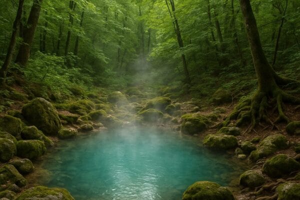 Cette source chaude en pleine forêt bosniaque est un secret bien gardé