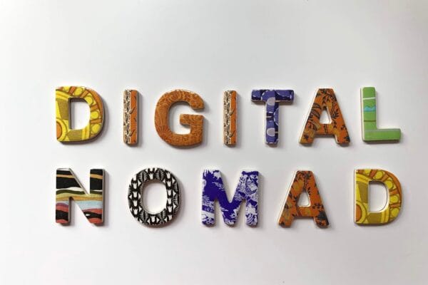 assorted-color digital nomad letter decor